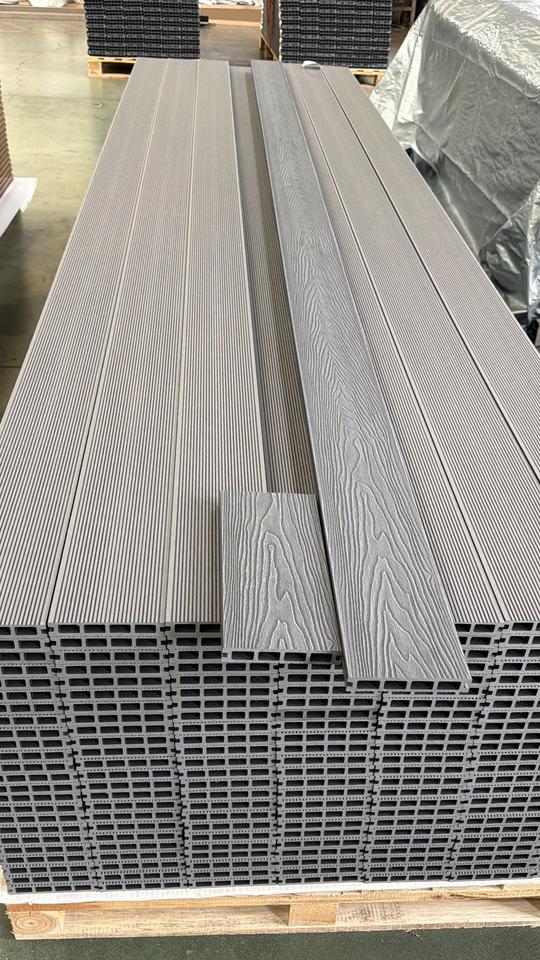 3D Embossed WPC Decking Outdoor Composite Deck Boards Natural Wood ...