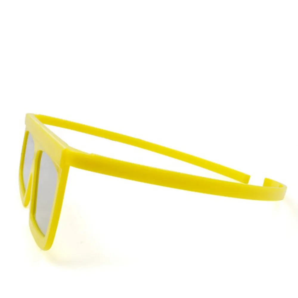 Cornice gialla polarizzata 3D cinema lineari occhiali passivi 3d occhiali lineari per film 3D