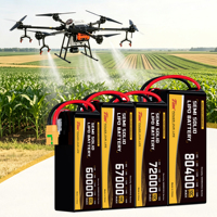 Baterai Lithium Semi Solid State 39Ah 350Wh/kg 6-14S Paket Baterai Lipo untuk Perlindungan Tanaman Pertanian & Drone Industri