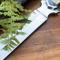 Couteau de survie tactique en acier inoxydable de haute qualité avec couteau de poche épée divine OEM bricolage personnalisable pour usage industriel