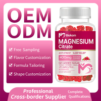Soulagement du stress Os forts Supplément musculaire Calcium Potassium Magnésium Zinc Glycinate Gommes pour un bon sommeil
