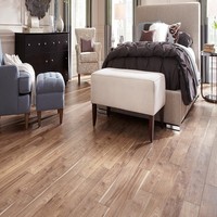 Lantai Rumah Sistem Klik Plastik Mewah untuk Hunian, Motif Kayu, Tahan Air, Tahan Api, Lantai PVC Sistem Klik