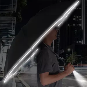 저렴한 여행 휴대용 선 스크린 Uv 자동 램프 충전식 토치 라이트 Led 미니 3 세 접는 우산 손전등