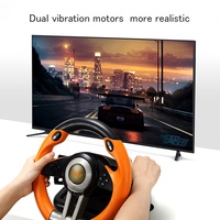 Volant de jeu de course avec double moteur de vibration, frein linéaire et fonction Totem pour PC, Switch, PS4, PS3, XBOX ONE - En stock