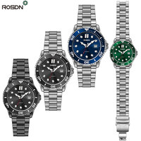 200M plongée mince montres mécaniques avec aiguilles lumineuses bracelet en acier inoxydable calendrier personnalisé mécanique montre de luxe