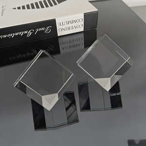 PUJIANG - <span class=keywords><strong>Cubo</strong></span> de Cristal Transparente K9 de Alta Calidad para Grabado Láser 3D, Venta al por Mayor - Product Image 1