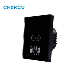 Cnskou Infrared Sensor <b>Switch</b> 220V Touchless Human Body Detection <b>Wall</b> Mounted Glass Panel For Home <b>Lighting</b> Control - Product Image 2