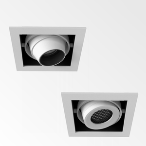 Luz descendente Led empotrada redonda regresiva de 3,5 ", 12W, 800lm, 1cct/3cct/5cct, luz de techo Led para 360 grados ajustable con J-box - Product Image 3