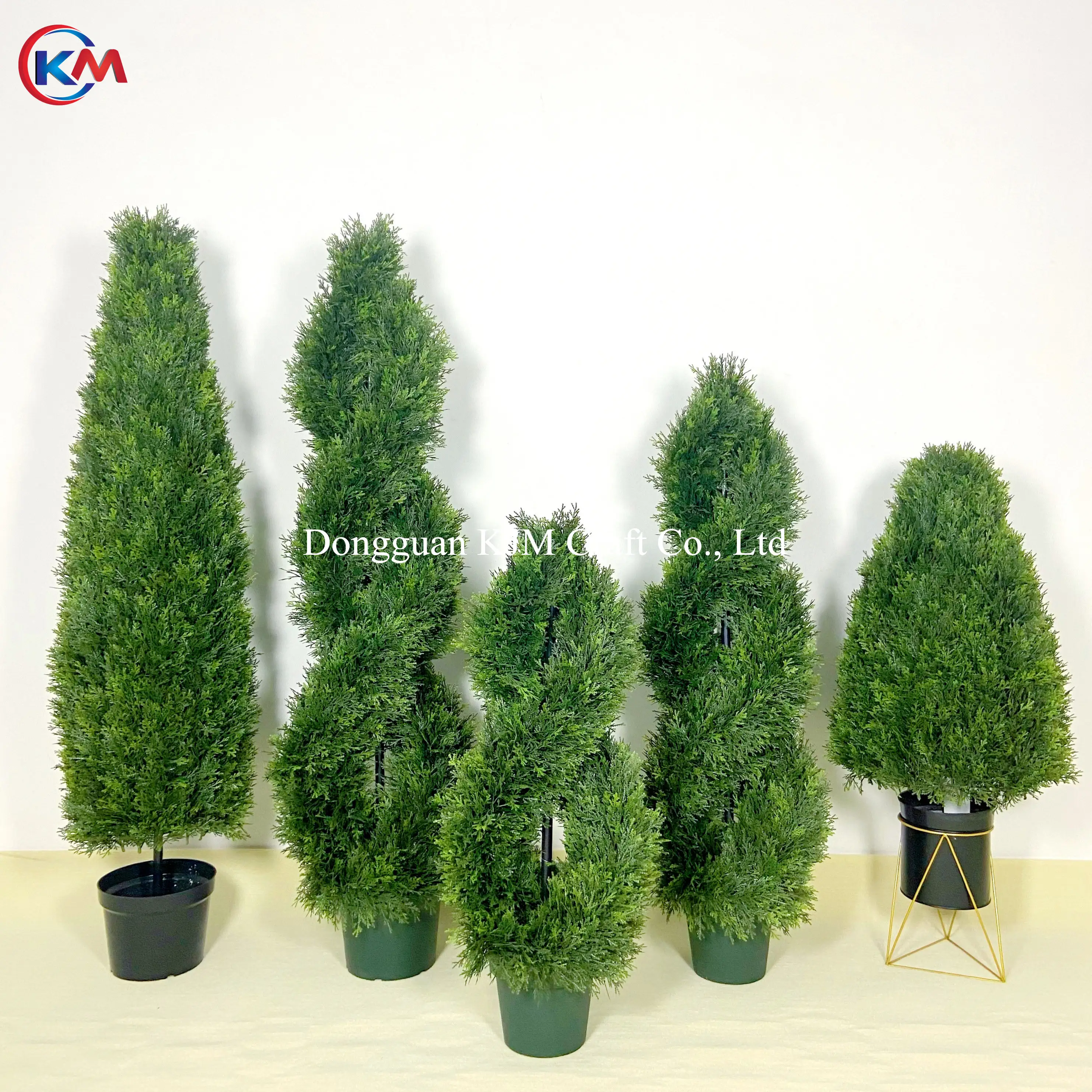 Exklusives Design UV-schutz künstlicher Topiary Zeder-Zypress-Pflanzenbaum künstlicher Bonsai Baum im Freien pflanzen im Pot