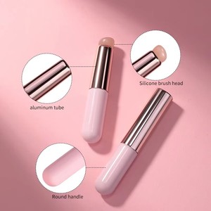 Silicone Lip Brush with Cap <b>Custom</b> Logo Round Head <b>Lipstick</b> Concealer Applicator - Product Image 4