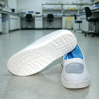 Bottes de sécurité ESD en PVC et PU, antistatiques, avec fermeture éclair, pour salles blanches, utilisées dans les scénarios de décharge électrostatique