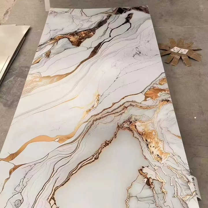 UV Marble Sheet - High Glossy PVC Wall Panels for Home
