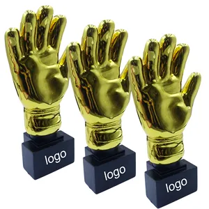 Абстрактные пустые индивидуальные размеры маленькая Большая Золотая перчатка 3D трофей большой позолоченный трофей трофеи спортивный Кубок