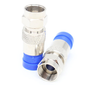 ขั้วต่อโคแอกเชียล RG6 แบบ Imperial F-Head สำหรับการส่งออก  ตัวเรือนทองแดงทั้งหมด ป้องกันน้ำ พร้อมหัวอัดขึ้นรูป -5F - Product Image 2