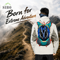 Sac à dos d'hydratation pour le sport, la randonnée et le cyclisme, avec poche à eau et clip pour casque, personnalisable avec logo Sibo Factory.
