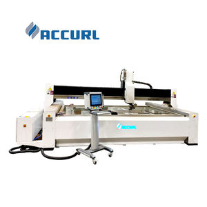 Machine de découpe de tôles à jet d'eau CNC 5 axes Accurl nouvelle série 4020 ECS-905 avec contrôleur CNC, moteur, pompe et roulement - Product Image 1