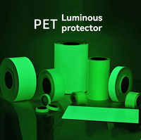 Cinta Reflectante de Seguridad Autoadhesiva de Vinilo Luminiscente PET de Alta Luminosidad para Decoración de Escaleras y Pisos