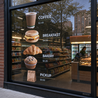 Écran LED transparent flexible pour vitrine de magasin de proximité