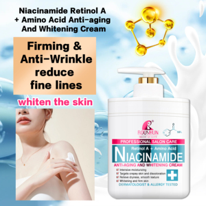 ครีม ROUSHUN 1000 มล. ไนอะซินาไมด์ เรตินอล เอ+ อะมิโน แอซิด ต่อต้านริ้วรอยและผิวขาวกระจ่างใส ปรับสภาพผิวแห้ง ใช้สำหรับผิวแห้ง - Product Image 3