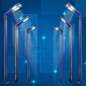 Современный Новый серый/черный полюс Алюминиевый Дорожный Гараж освещение Заводская Подгонянная светодиодная подсветка для внутреннего двора Ландшафтный столб солнечная энергия - Product Image 2