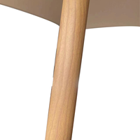 Nouvelle arrivée : Parasol de table moderne imitation bois pour marché, patio, jardin, restaurant, café, hôtel, cour extérieure, hôpital