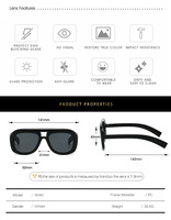 Nouvelles Lunettes de Soleil Designer 2026 à Grande Monture Double Pont, Style Simple et Tendance, Protection Solaire pour Vacances, Fêtes et Voyages