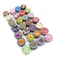 Ventes en gros de petits pots de rangement vides pour bonbons, artisanat, contenants ronds, boîtes en étain pour bougies de 2,2 oz