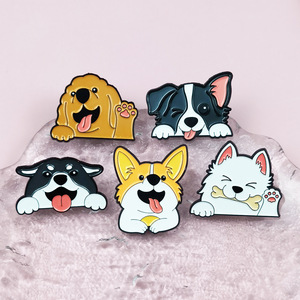 Pin <span class=keywords><strong>de</strong></span> Solapa Esmaltado Personalizado <span class=keywords><strong>de</strong></span> Perro Adorable, Broche Metálico <span class=keywords><strong>de</strong></span> Animal <span class=keywords><strong>de</strong></span> Dibujos Animados para Regalos y Souvenirs - Product Image 2