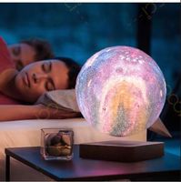 Lámpara Lunar Flotante Creativa, Lámpara Levitante con Forma de Luna, Regalo Único para San Valentín o Navidad, Decoración para Mesa del Hogar
