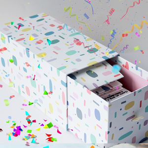 Coffret <span class=keywords><strong>confettis</strong></span> personnalisés au Design gratuit, boîte-<span class=keywords><strong>cadeau</strong></span> Surprise pour gâteau, Explosion de chocolat, noël, saint-valentin - Product Image 5