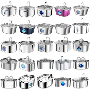 Petwant bình nước 2,5 L Bình đựng nước cho mèo cắm yên tĩnh sạc đầu hoa bát cho ăn du lịch - Product Image 4