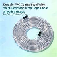 Corde à sauter réglable personnalisée en promotion pour le fitness, corde à sauter en fil d'acier pour l'entraînement sportif et la vitesse