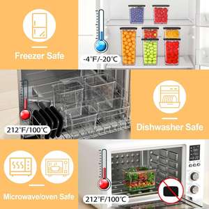 Different Capacity PP Rectangle Eco-Friendly Plastic Food <b>Storage</b> Sealed <b>Box</b> <b>Kitchen</b> <b>Storage</b> Container Black - Product Image 4