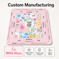 Tapis de Mahjong Américain de Luxe Anti-bruit de 31,5 Pouces, Tapis de Jeu Pliant en Caoutchouc Antidérapant pour Vente en Gros