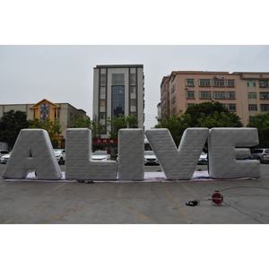 Keepfuns ตัวอักษรเป่าลมสีขาวยักษ์ที่ยังมีชีวิตอยู่ | กำหนดเองตัวอักษรพองได้สำหรับกิจกรรมกลางแจ้งแบรนด์และการตลาด - Product Image 3