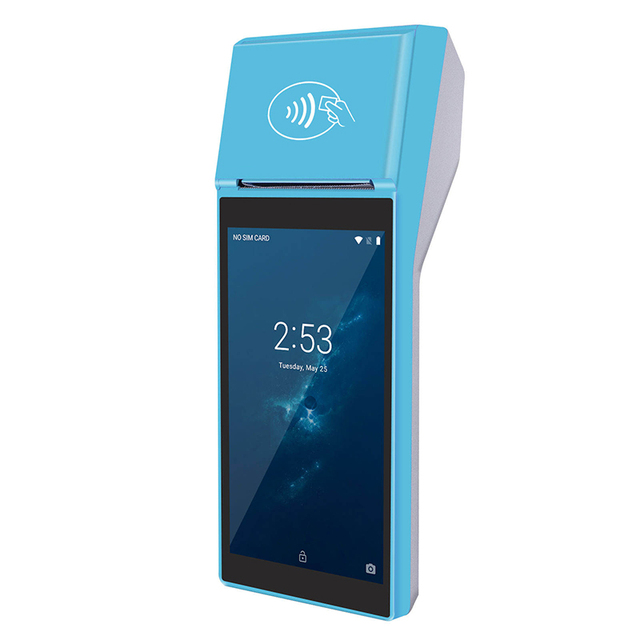 5.5In Wireless Mobile Android POS System 58MM Receipt Thermal Printer PDA 2D QR Barcode Scanner Portable POS Terminal