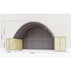 Abri de tente en PVC robuste à prix de gros pour le stockage de céréales, de charbon et l'équipement d'entrepôt – Auvent et auvent de protection - Product Image 2