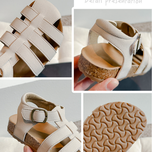 Nuovo arrivo moda estiva bambini Outwear <span class=keywords><strong>scarpe</strong></span> da spiaggia tinta unita Casual per bambine e bambine sandali - Product Image 3