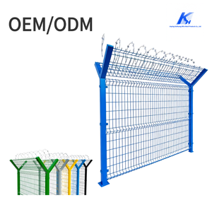 بيع مباشر من المصنع لسياج السجون على شكل حرف Y من الحديد المجلفن، سياج أمني مضاد للتسلق، حاجز أمان للمطارات والطرق السريعة - Product Image 1