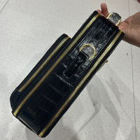 Sacs en cuir véritable de haute qualité avec logo personnalisé, sacs en cuir de crocodile véritable, sac à bandoulière/sac croisé décontracté pour homme