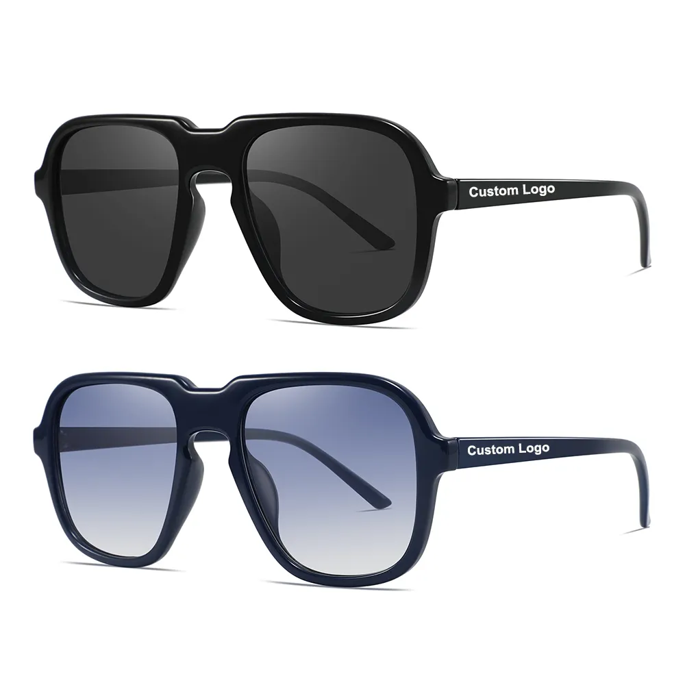 New Models Customize Rectangle oversized Shades Hot Trending UV 400 Original Sunglasses Women Men 2023