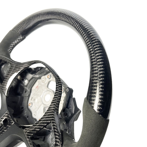 Volante de Fibra de Carbono Negra Estilo Normal para <span class=keywords><strong>BMW</strong></span> 2018-<span class=keywords><strong>2023</strong></span> G30 G31 G38 G32 G11 G16 con Calefacción y Orificios para Paletas de Cambio - Product Image 6