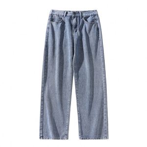 Jeans personnalisés pour hommes, style streetwear, hip-hop décontracté, coupe large, jeans droits délavés et décontractés 2026 - Product Image 1