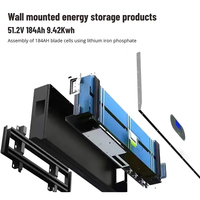 Baterai Lithium Ion dudukan rak 12V 24V 36V 48V 72V baterai BYD Svolt Catl 3.2V 184Ah Home Mini UPS catu daya tenaga surya Lipo4 baterai
