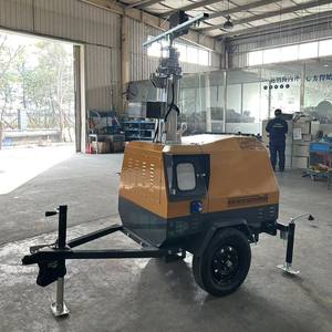 <span class=keywords><strong>Tour</strong></span> d'éclairage mobile sur remorque, télescopique 5m/7m/9m, pour zones isolées - Product Image 1