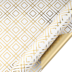 Double-sided Printed Color Moisture-proof Wrapping <b>Paper</b> Metallic Shiny Universal Inner Lining <b>Paper</b> For All Gift Packaging - Product Image 1