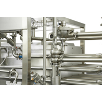500l-1000 L/H Multi Tube Uht Stérilisateur Tubulaire Type Pasteurisateur Jus Stérilisateur Machine