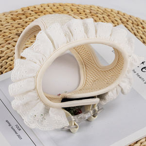 Arnês confortável encantador do cão branco para o colete macio do cão do casamento para cães médios pequenos - Product Image 6