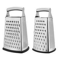 Spring Chef Eco-vriendelijke handmatige roestvrijstalen rasp (groot) vaatwasmachinebestendig groentegereedschap huishoudelijk keukengereedschap cadeau