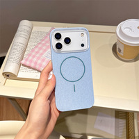 Prix usine étui en poudre brillant de haute qualité pour Iphone 17 16 Pro Max étui mobile bobine magnétique fine TPU + couverture de téléphone acrylique